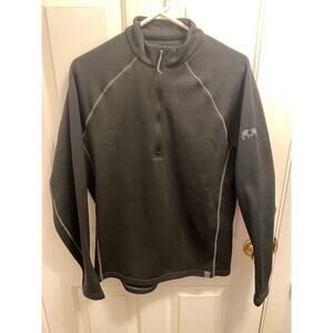 NWOT KUIU Hoodie Mens M Black Peloton 200 Karuish Fleece 1/4 Zip Polartec